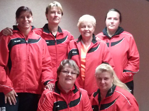 hinten von links: Iris K&ouml;gler, Angela Schubert, Hannelore H&ouml;rtsch, Kristina Merkel, vorn: Elke Wolfring, Petra Werner