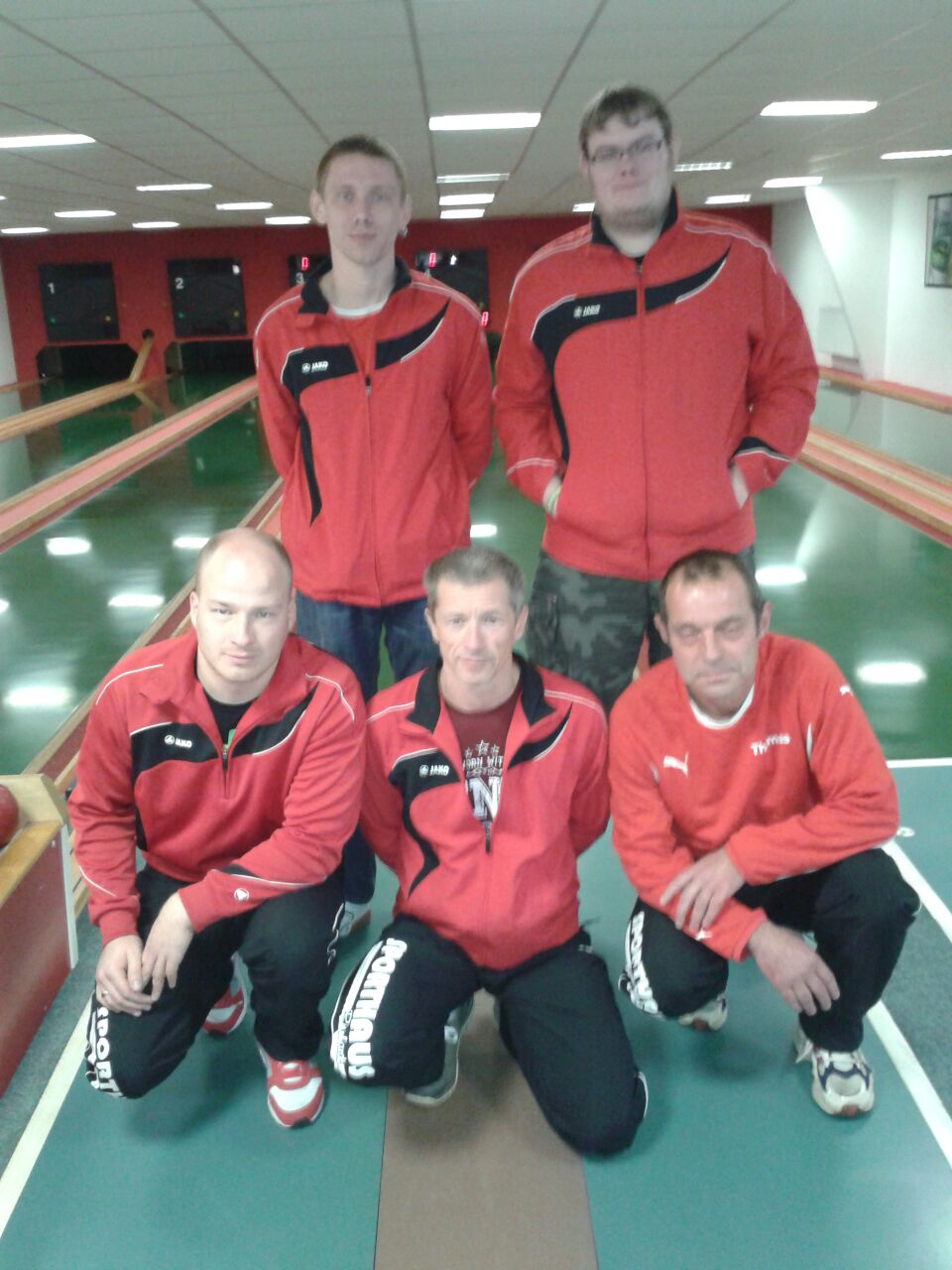 von links: Florian Wolfring, Eric Wentzsche Ralf Wolfring, Michael Schott, Thomas Wolff, Martin Wolfring fehlt